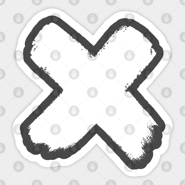 X symbol Sticker by Bakr